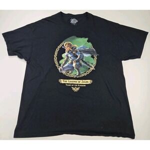 The Legend Of Zelda Tears Of The Kingdom Men's T-shirt XL Link Crouching Pose